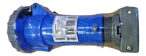 Acoplamento 2p+t 32a 200/250v 6h Azul Ip67 S3256w Steck Azul