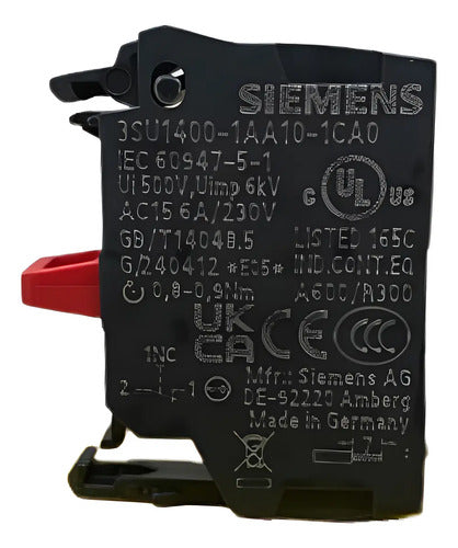 Bloco De Contato 1nf 3su1400-1aa10-1ca0 Siemens