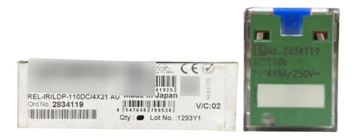 Rele Plugável Rel-ir/ldp-110dc/4x21au 2834119 Phoenix Novo! 110v