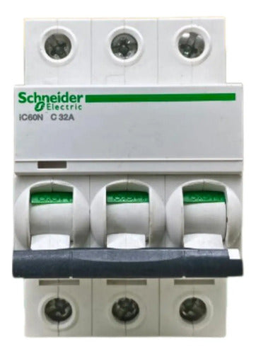 Disjuntor Acti9 Ic60n 3p 32a Curva C A9f74332 Schneider