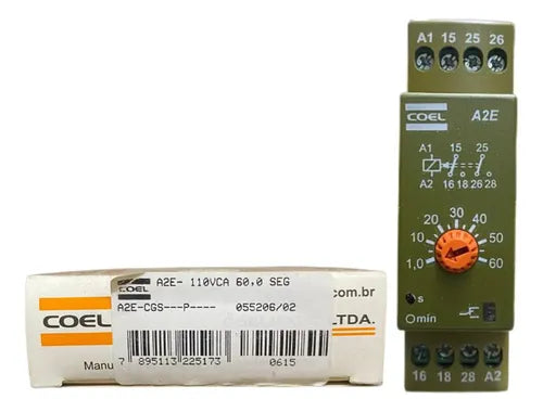 Rele Tempo A2e 60s A2e-cgs 110vca Coel 110vca