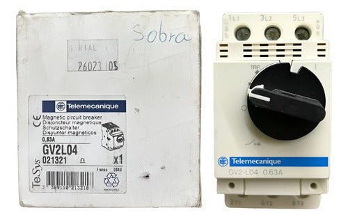 Disjuntor Motor Magnético Gv2l04 0,63a 50ka Telemecanique 690v 50 60 Hz