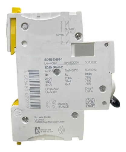 Disjuntor Acti9 Ic60n 3p 63a Curva C A9f74363 Schneider