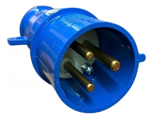 Kit Com 2 Peças: Plug N3276 32a 2p+t 220/240v 6h Azul Steck 220/240 V