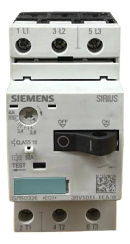 Disjuntor Motor 3rv1011-1ea10 2,8-4,0a Siemens Não Informado 50/60hz