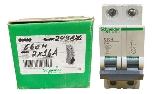 Disjuntor Multi 9 C60h 2p Curva C 16a 24987 Schneider