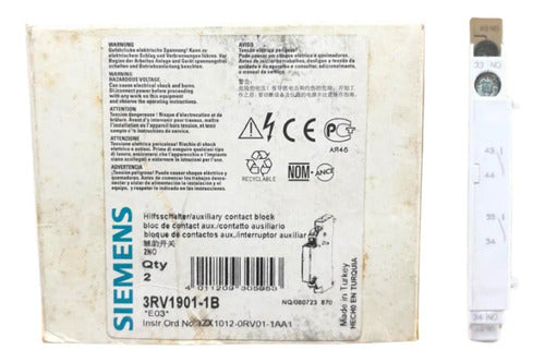Bloco De Contato 3rv1901-1b Siemens -