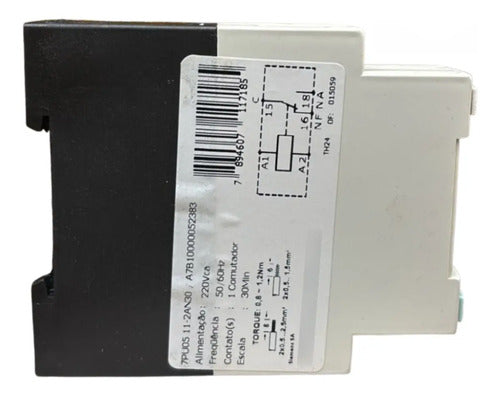 Relé Tempo 220vca 30min 50/60hz 7pu0511-2an30 Siemens