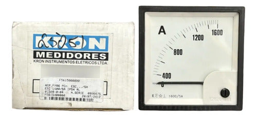 Amperimetro Fm96pc 96x96mm 1600/5a Sem Travamento Ip54 Kron