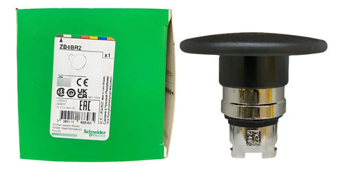 Cabeçote Para Botão Ø22mm Metálico Preto Zb4br2 Schneider Preto -