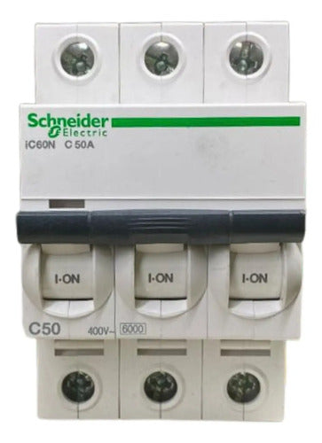 Disjuntor Acti9 Ic60n 3p 50a Curva C A9f74350 Schneider