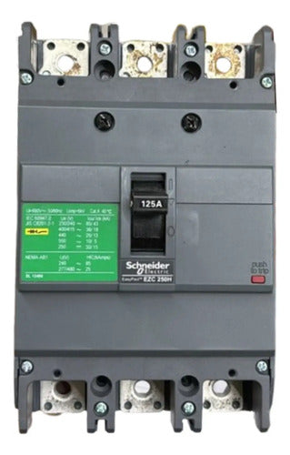 Disjuntor 3p 125a Ezc250h3125 Schneider 690vca 50-60hz