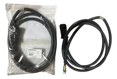 Cabo Potencia 6mm2 3m S/ Freio Militar Vw3m5d6ar30 Schneider Preto