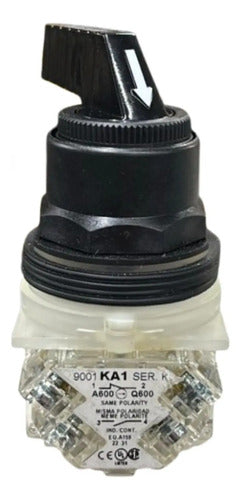 Comutador 30mm 2 Posições 9001sks34bh13 Schneider Preto -