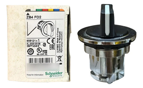Cabeçote Para Comutador 2 Posições Zb4fd2 Preto Schneider Preto 0