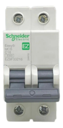 Kit Com 3: Disjuntor 16a 3ka 400vca Ez9f33216 Schneider