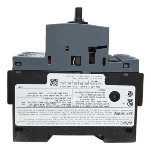 Disjuntor Motor 3rv1021-0ga10 0,45-0,63a Siemens Não Informado 50/60hz