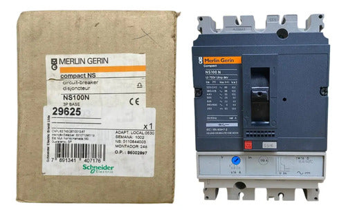 Disjuntor Tripolar 16a Ns100n-tm16d 29625 Merlin Gerlin