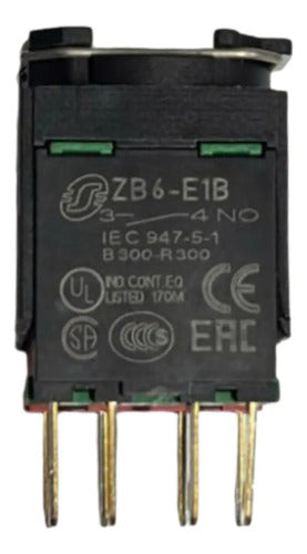 Botao 16mm Luminoso Com Retenção Verde Xb6af3b5b Schneider Verde 12-24vca/cc
