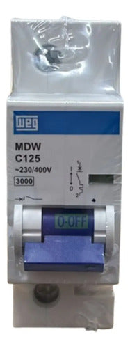 Disjuntor Unipolar Mdw-c125-1 125a 11807325 Weg