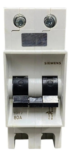 Disjuntor 80a Curva C Bipolar 2p 5sx1280-1 Siemens