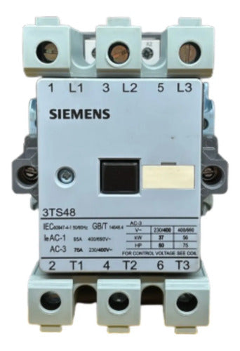 Contator 75a 110v 2na+2nf 3ts4822-0ag2 Siemens 110v