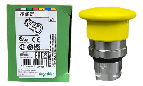 Cabeçote Para Botão Ø22mm Metálico Amarelo Zb4bc5 Schneider Amarelo 0