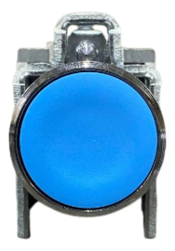 Botão Ø22mm Azul + Bloco 1na+1nf Xb4ba65 Schneider Azul -