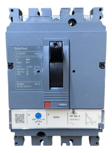 Disjuntor Tripolar Cvs250f3250 Cvs250f-tm250d 250a Schneider
