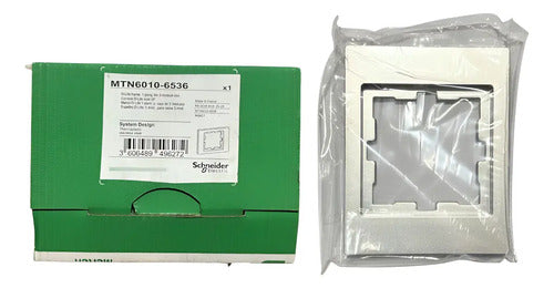 Moldura Knx D-life Prata 1 Gang 4x2 Mtn6010-6536 Schneider