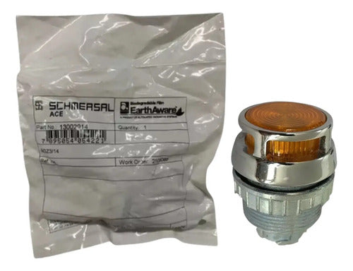 Botão Bgz3/14 30mm Luminoso Amarelo C/ Guarda Ace Schmersal
