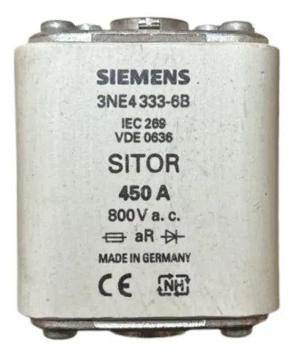 Elemento Fusível Sitor 3ne4333-6b 450a Siemens 800v