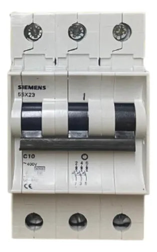 Disjuntor Termomagnético 3p 5sx2310-7 10a Siemens