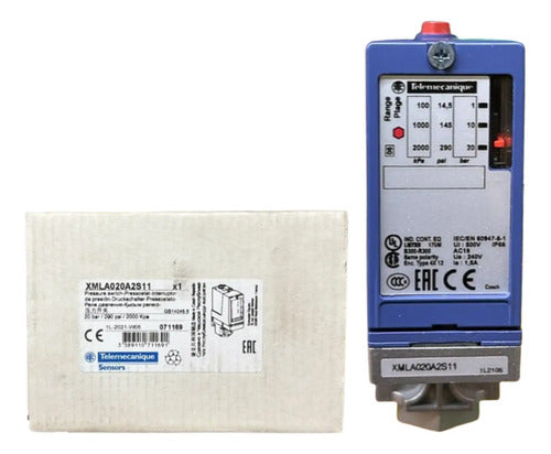 Pressostato 0,7 - 20 Bar 1naf 1/4 Xmla020a2s11 Telemecanique