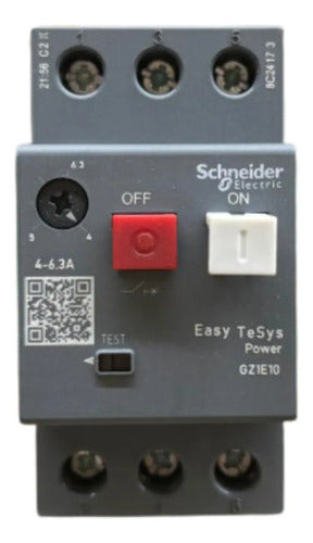 Disjuntor Termomagnético 4-6,3a Gz1e10 Schneider (novo) 690v 50 60 Hz