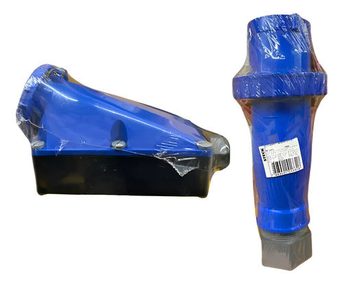 Kit Tomada A4609 + Plug A4679 125a 3p+t 220/240v Azul Azul