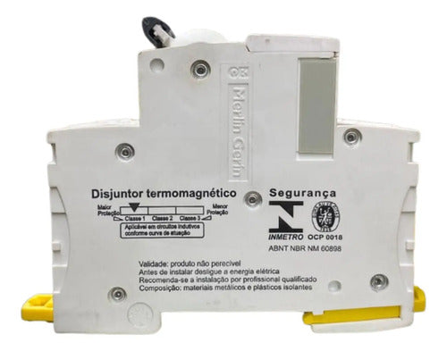 Disjuntor Acti9 Ic60n 3p 10a Curva C A9f74310 Schneider