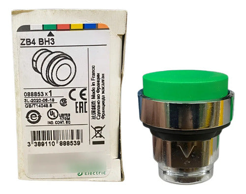 Kit Com 2: Cabeçote Para Botão 22mm Verde Zb4bh3 Schneider Verde 0