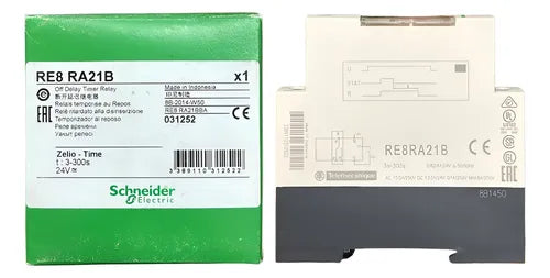 Rele Temporizador Repouso 3-300s 24vcc Re8ra21b Schneider 24vcc