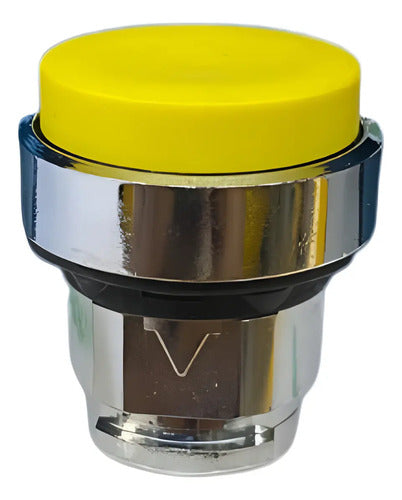 Kit Com 2: Cabeçote P/ Botão Ø22mm Amarelo Zb4bl5 Schneider Amarelo -