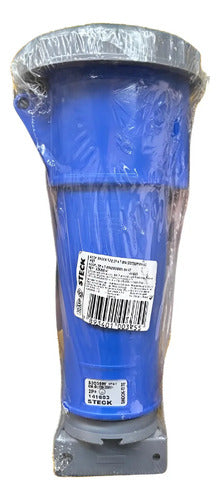 Acoplamento 2p+t 63a 200/250v 6h Azul Ip67 S3556w Steck Azul