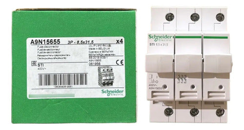 Porta-fusiveis Seccionaveis 3p 8.5x31.5 A9n15655 Schneider