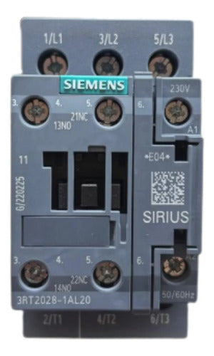 Contator Tripolar 230v 3rt2028-1al20 Siemens 230v