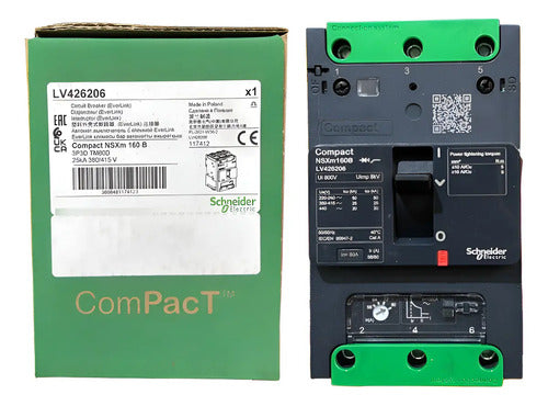 Disjuntor Nsxm 25ka Tm80d 3p Lv426206 Schneider