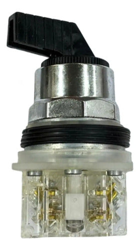 Comutador 30mm 2 Posições Metálico 9001ks34fbh13 Schneider Preto 1naf