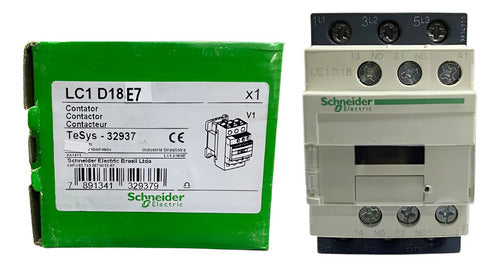 Kit Com 2 Peças: Contator Lc1d18e7 48vca Schneider 48vca