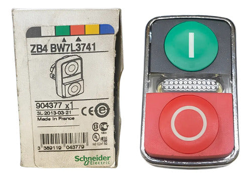 Cabeçote Para Botão Duplo Luminoso Zb4bw7l3741 Schneider Vermelho E Verde -