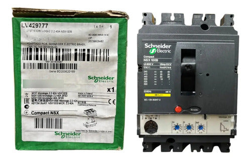 Disjuntor Nsx100b Micrologic 40a 3p Lv429777 Schneider