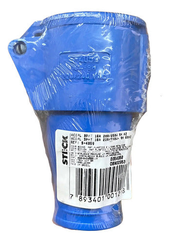 Kit Com 2: Acoplamento S4059 16a 3p+t 220/240v Azul Steck Azul