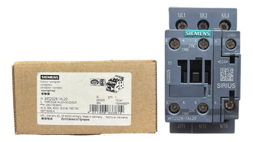 Contator Tripolar 230v 3rt2028-1al20 Siemens 230v